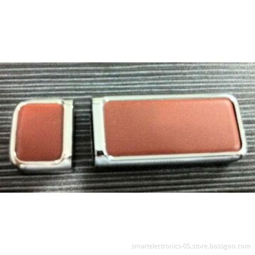 Leather simple USB flash drives, 64MB-128GB, free your logo printing, engrave, package, no MOQ
